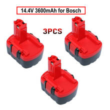 3PCS BAT041 3600mAh Ni-MH 14.4V Rechargeable Battery for Bosch Power Tools GSR14.4VE-2 PSR14.VE-2 BAT038 BAT040 BAT140 BAT159 2024 - buy cheap