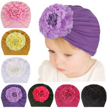 Sombrero suave para niña recién nacida, diadema para bebé, peonía Floral, accesorios para el cabello, sombrero protector para niña 2024 - compra barato