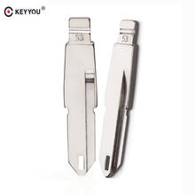 KEYYOU 10pcs/lot NE73 Metal Blank Uncut Flip KD Remote Key Blade Type #53 for Peugeot 206 2024 - buy cheap