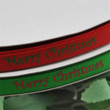 10Y 3/8" U pick grosgrain ribbon Merry Christmas Gift Wedding Craft Appliques 2024 - buy cheap