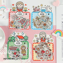 40 Pcs/pack Creative Fun Childhood Kawaii Sticker Decoration Diy Ablum Diary Scrapbooking Label Sticker Cute Stationery 2024 - buy cheap