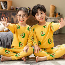 Nova primavera inverno crianças meninas pijamas dos desenhos animados do bebê pijama menino manga longa algodão pijamas define crianças criança infantil pijamas 2024 - compre barato