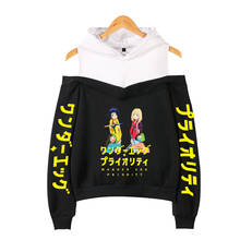 Maravilha ovo prioridade hoodies feminino fora do ombro moletom feminino pulôver harajuku streetwear 2021 anime japonês roupas 2024 - compre barato