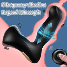 Anal Vibrator Wireless Remote Control Telescopic Dildo Vibrators Male Prostate Massager Butt Plug Vibrador Anal Sex Toys for Men 2024 - buy cheap