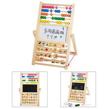 Wood Kids Drawing Board Blackboard Montessori Abacus Early Educational Toy 2024 - buy cheap