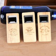 1piece Personalize name date Wedding Engraved logo Bottle Opener  Birthday wedding favor and gifts for guests best man gift 2024 - buy cheap