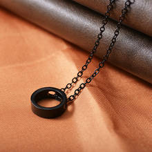 Collar de barra de anillo geométrico Simple, collares con colgante de tira larga, joyería para pareja 2024 - compra barato