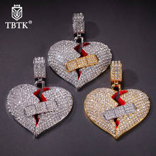 TBTK Broken Heart With Bandage Four Optional Styles Pendant Necklace Healing Jewelry Hiphop Man Punk Party Gift 2024 - buy cheap