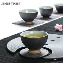 Copo mestre da teacup de cerâmica, copo portátil pessoal único de 2 tamanhos, feito à mão 2024 - compre barato