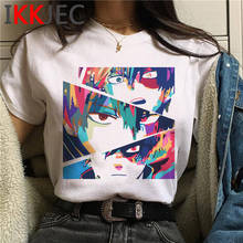 Camiseta feminina de my hero academia bakugou todoroki boku no hero bnha, camiseta para casal com estética 2024 - compre barato