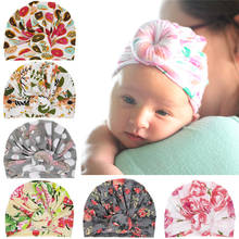 Baby Cap Cotton Print Donuts Indian Hat  Newborn Baby Hospital Hat Infant Toddler Caps for Boy Girl Accessories 2024 - buy cheap