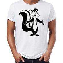 Men's T Shirt Pepe Le Pew French Skunk Tribute Funny Sarcasm Cancel Culture Gift Movie Badass Tee 2024 - buy cheap