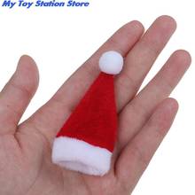 Dollhouse Miniature Christmas Santa Claus Hat 1/12 Scale Mini Christmas Hat for Children Xmas Gift Decoration Dolls Accessories 2024 - buy cheap