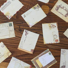 Frete grátis 120 pçs do vintage kraft papel envelope bonito mini envelopes vintage estilo europeu para cartão scrapbooking presente 2024 - compre barato