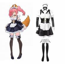 Fantasia de cosplay unissex do anime cos fate/grand ordem tamamor no qi fantasia vestido de empregada 2024 - compre barato