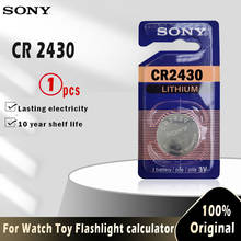 Батарейка кнопочная Sony CR2430 CR2430 CR2430 CR2430 3 в, литиевый аккумулятор для часов, игрушек, слуховых аппаратов, оригинал, 1 шт. 2024 - купить недорого