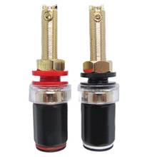 A Pair Banana Connector Gold-Plated Solder-Free Banana Plug Sockets Copper Terminals New 2024 - buy cheap