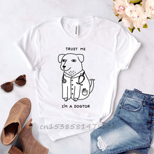 Funny Design Shirt Trust Me I'm A Dogtor Humor Tshirt For Dog Lovers Gift T-Shirt Top Tees Oversize Available Premium Fabric 2024 - buy cheap