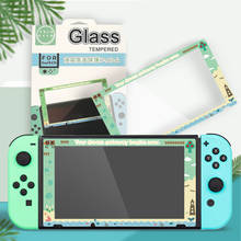 Película de vidrio templado 9H para consola de juegos, Protector de pantalla para mando de Nintendo Switch, película protectora para Animal Crossing, 1 ud. 2024 - compra barato