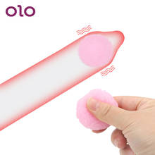 OLO Penis Extender Penis Enlargement Ball Beads Condoms  Soft Head Attachment Ball Reusable Vibrator Adult Sex Toy 2024 - buy cheap