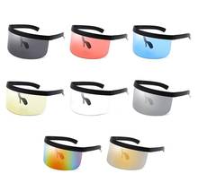 Cycling Sunglasses Oversized Visor Wrap Shield Large Mirror Sun Glasses Ant-UV 400 Half Face Shield Guard Goggles 2024 - buy cheap