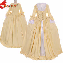 Costumebuy Tudor Marie Antoinette Rococo Ball Gown Antoinette Baroque Victorian Maiden Gothic Princess Belle Dress CustomMade 2024 - buy cheap