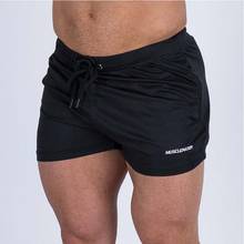 Pantalones cortos de culturismo para hombre, ropa deportiva de secado rápido de malla transpirable, pantalón de playa para correr, 2019 2024 - compra barato
