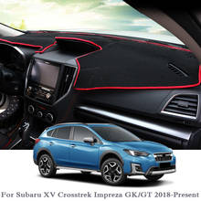 Tapete protetor de painel automotivo, almofada de proteção para painel de automóveis com detalhes de rosas para subaru xv crosstrek impreza gk/gt 2013-2018 lhd & rhd 2024 - compre barato