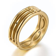Модные кольца унисекс из нержавеющей стали, кольца для женщин/мужчин, обручальные/свадебные кольца, ювелирные изделия 2024 - купить недорого