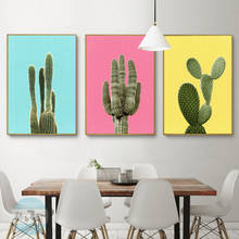 Cactus poster da arte da parede impressão em tela nordic plantas imagem para decoração de casa pintura em tela 2024 - compre barato