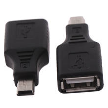 Mini USB Male to USB Female Converter Connector Transfer data Sync OTG Adapter for Car AUX MP3 MP4 Tablets Phones U-Disk 2024 - купить недорого