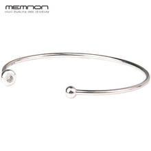 Memnon Essence style thin open bangles 925 sterling silver bracelets only fit small hole silver beads DIY for women fine jewelry 2024 - buy cheap