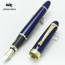JINHAO X450 Deep Blue And Golden Broad Nib Fountain Pen Stationery School&Office Writing Pen 2024 - buy cheap