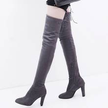 2020 Women's shoes Winter Over the knee boots High heel ladies boots Large size foreign trade boots 42 43 2024 - buy cheap