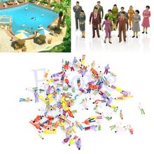 New 100pcs 1:150 Building Layout Model People HO Scale Painted Figure Passenger 2024 - buy cheap