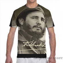 Fidel-Camiseta con estampado integral para hombre y mujer, ropa para chica, Camisetas para niño, camisetas de manga corta 2024 - compra barato
