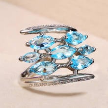 Huitan Brilliant Women-Midi-Rings Geometric Shape Graceful Bridal Wedding Party Finger Ring Versatile Female Fashion Jewelry Hot 2024 - buy cheap