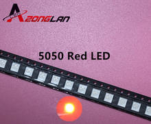 1000PCS/LOT Surface Mount New Real Rushed MUXIN LIGHT 5050 Red Smd Plcc-6 3-chips Ultra Bright Light-emitting Led Diodes 2024 - buy cheap