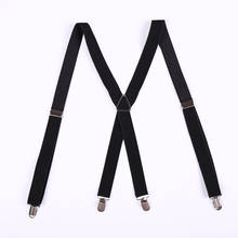 Women Men'S Shirt Suspenders For Trousers Pants Holder Braces Wedding Suspenders Straps Button Type Elastic Strong Metal Clips 2024 - buy cheap