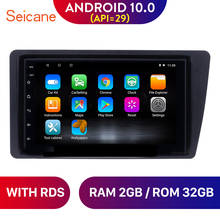Автомагнитола Seicane для Honda Civic, стерео-система на Android 10,0, 2 Гб ОЗУ, 32 Гб ПЗУ, с GPS Навигатором, видеоплеером, без 2 din, 2001-2005 2024 - купить недорого