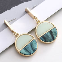 Cute acrylic round earrings for Women pendientes mujer Oorbellen earings jewelry boucle d'oreille femme 2019 kolczyki brincos 2024 - buy cheap