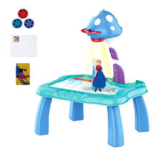 Brinquedos infantis de mesa para desenho e arte, projetor de led, pintura, artes e artesanato para crianças, brinquedos educativos 2024 - compre barato