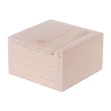 Ящик для хранения ювелирных изделий ручной работы, деревянный простой чехол для конфет, органайзер для колец, ремесла, чехол E7CC 2024 - купить недорого