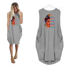 Pocket Loose Sleeveless Dress Black Women Beautiful Letters Print Dress Summer Dresses Vintage Vestidos Mujer Denim 2024 - buy cheap