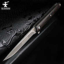 Xaun feng faca de dobramento de aço inoxidável, faca de bolso afiada e durável, faca de ferramenta ao ar livre 2024 - compre barato