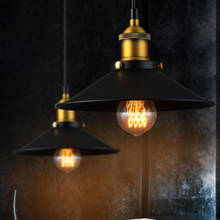 Luz colgante Industrial, iluminación colgante Edison, luz colgante Vintage, lámpara de mano de Metal, accesorio de luz colgante de hierro, bronce 2024 - compra barato