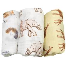 new 120X110cm Muslin Swaddle Blanket Baby Blankets For Newborn 100% Cotton Swaddling Muslin Diaper Stroller Cover nest wrap 2024 - buy cheap