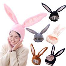 Rabbit Plush Toy Winter Hat For Women Cute Rabbit Ear Hat Plush Cap Gift For Girl Beanie Hat gorros mujer invierno 2024 - buy cheap