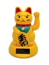 Solar Shaking Hands Lucky Cat Craft Art Home Shop Hotel Decoration Fortune Figurines Wealth Waving Cat Oranment Birthday Gifts 2024 - buy cheap