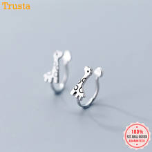 Trusta-pendientes de plata de ley 925 auténtica para chica adolescente, aretes con Clip, joyería sin Piercing, jirafa, DS2321 2024 - compra barato